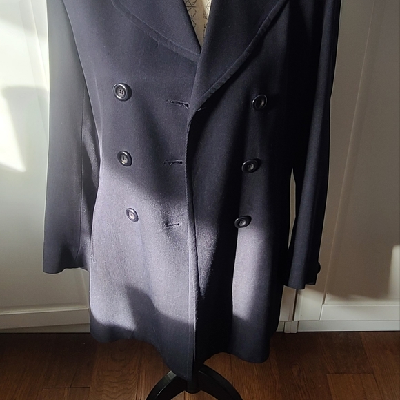 Navy Pea Style Coat - Picture 3 of 15